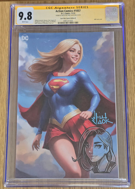 ACTION COMICS #1057 WILL JACK VIRGIN VARIANT LIMITED TO 1500 COPIES CGC REMARK 9.8