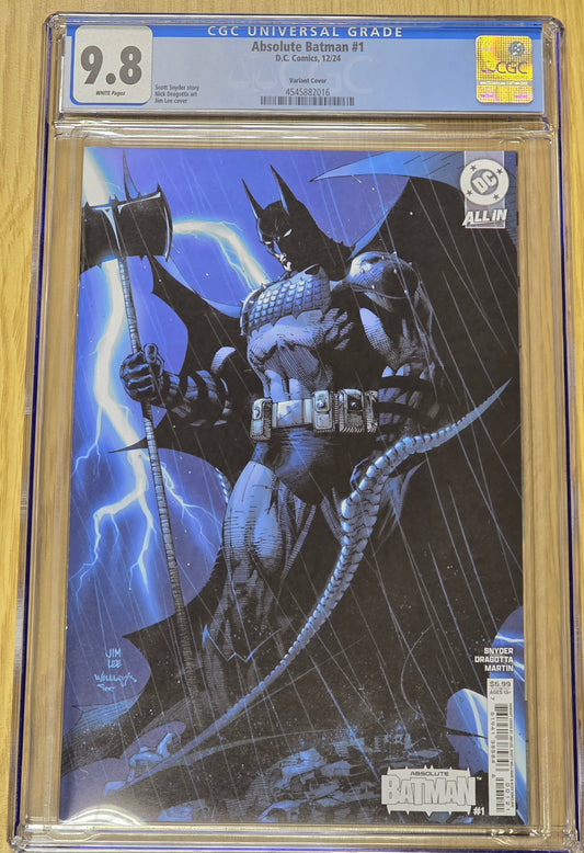 ABSOLUTE BATMAN #1 JIM LEE VARANT CGC 9.8