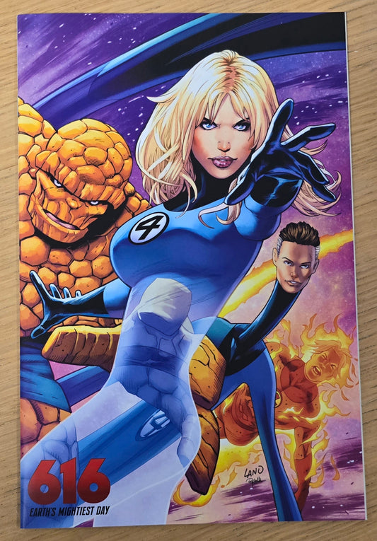 FANTASTIC FOUR FANFARE #1 GREG LAND 616 DAY 1 PER STORE VIRGIN VARIANT