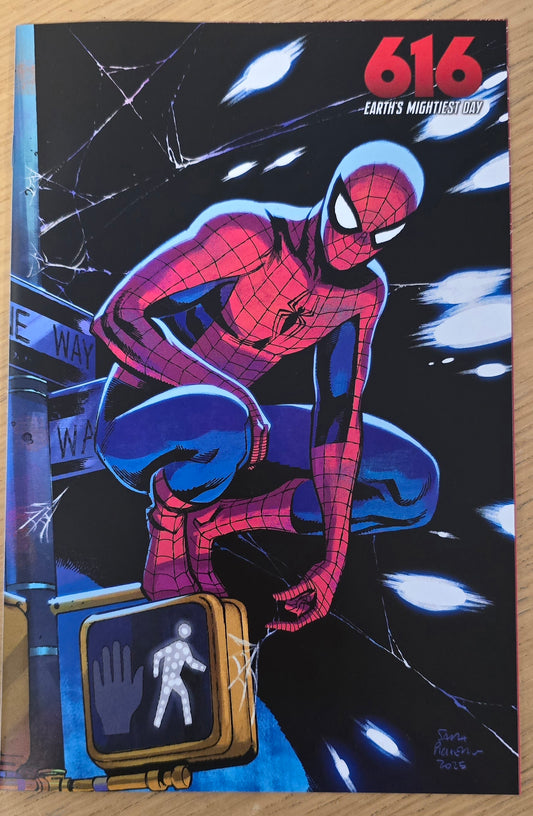 AMAZING SPIDER-MAN #2 SARA PICHELLI 616 DAY 1 PER STORE VIRGIN VARIANT
