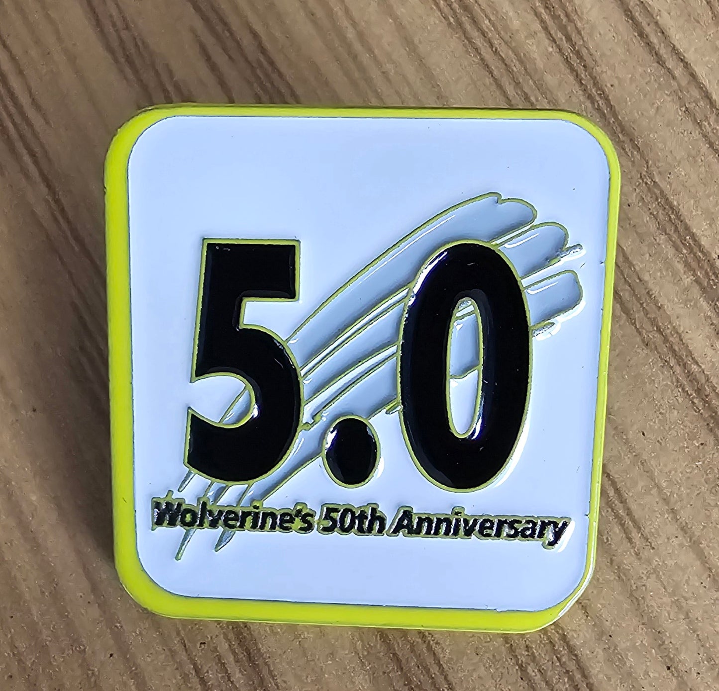 WOLVERINE 50TH ANNIVERSARY RARE CGC 5.0 ENAMEL PIN/BADGE
