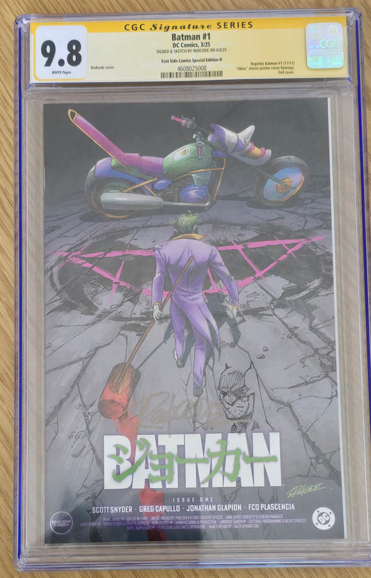 BATMAN (NEW 52) #1 REDCODE 'JOKER AKIRA HOMAGE' FOIL VARIANT LIMITED TO 800 COPIES CGC REMARK 9.8