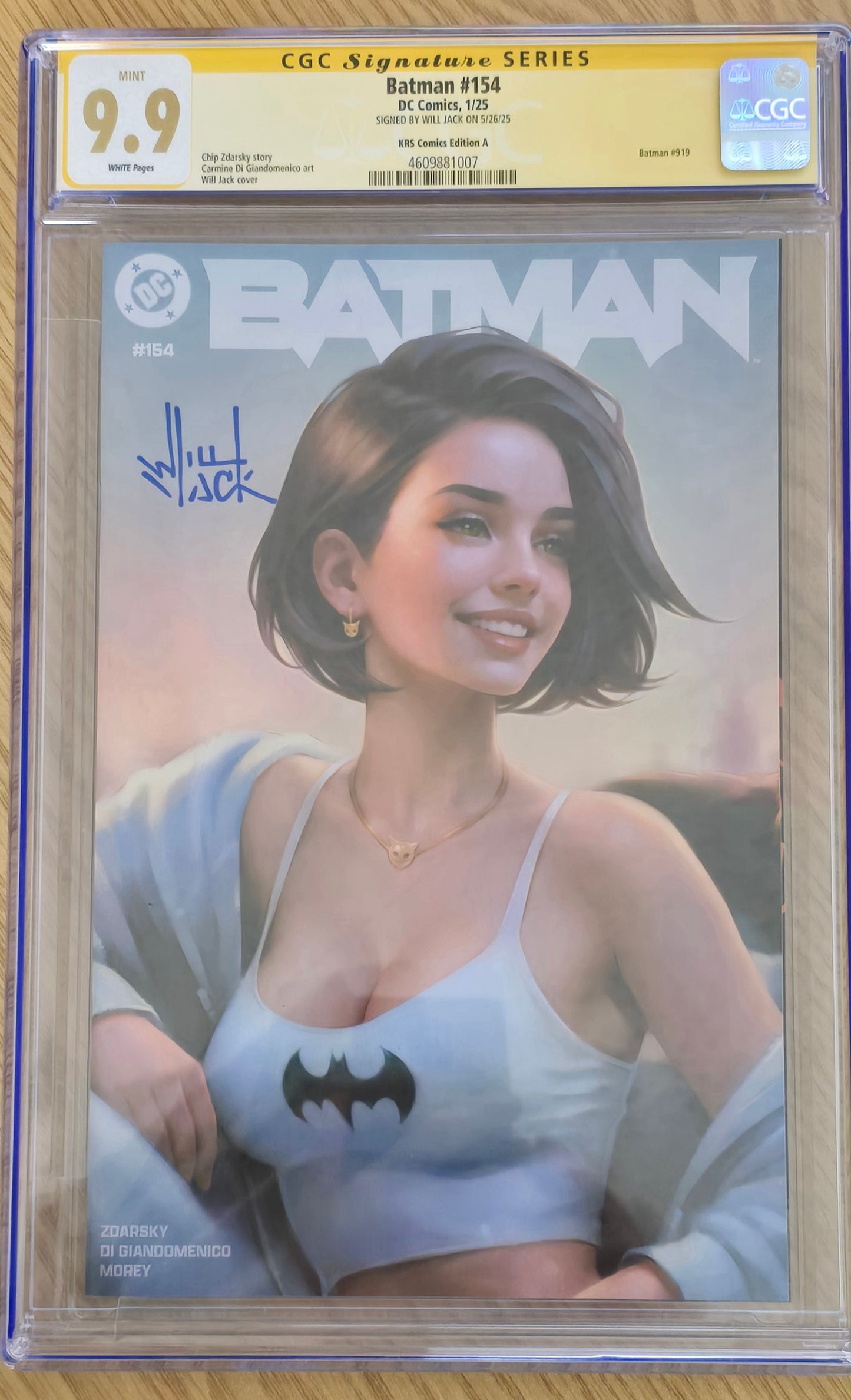 BATMAN #154 WILL JACK TRADE DRESS VARIANT LIMITED TO 1500 COPIES CGC SS 9.9