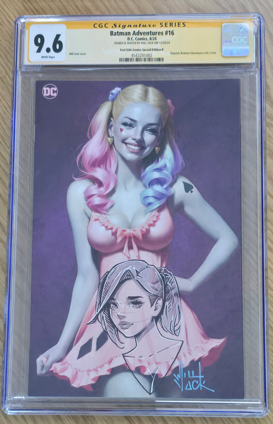 BATMAN ADVENTURES #16 WILL JACK FULL BODY VIRGIN VARIANT LIMITED TO 500 COPIES CGC REMARK 9.6