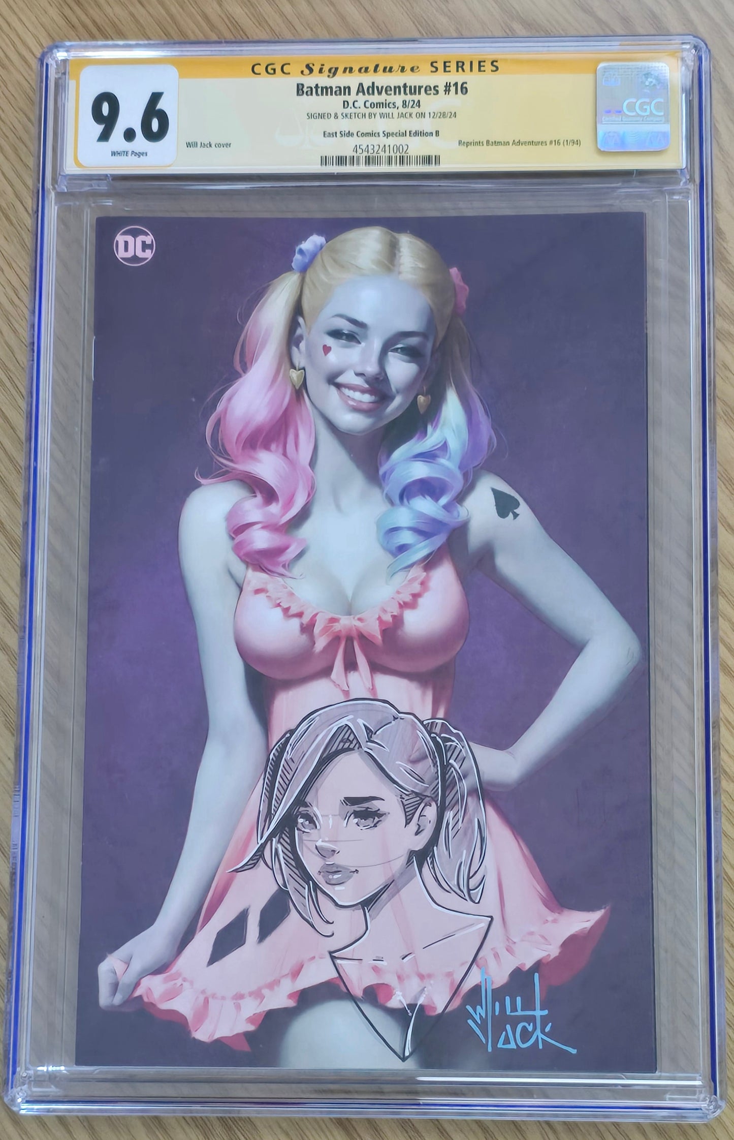 BATMAN ADVENTURES #16 WILL JACK FULL BODY VIRGIN VARIANT LIMITED TO 500 COPIES CGC REMARK 9.6