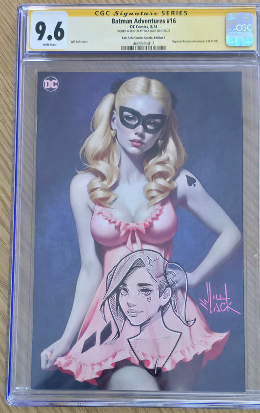 BATMAN ADVENTURES #16 NYCC 2024 WILL JACK VIRGIN VARIANT LIMITED TO 500 COPIES CGC REMARK 9.6