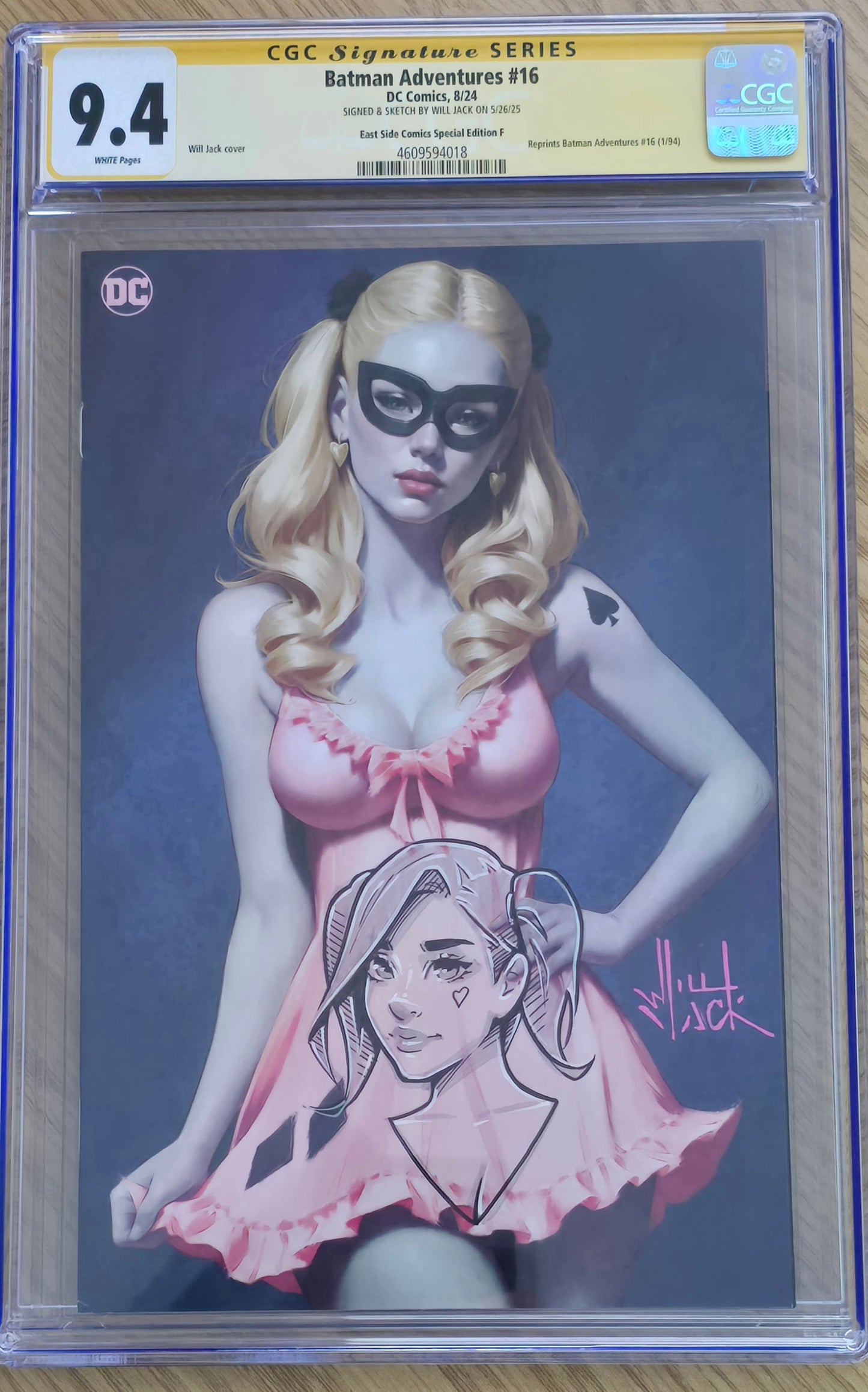 BATMAN ADVENTURES #16 NYCC 2024 WILL JACK VIRGIN VARIANT LIMITED TO 500 COPIES CGC REMARK 9.4