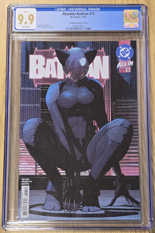 ABSOLUTE BATMAN #13 CVR A NICK DRAGOTTA CGC 9.9