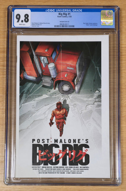 BIG RIG #1 REDCODE AKIRA HOMAGE VARIANT LIMITED TO 400 COPIES CGC 9.8 - SAD LEMON COMICS