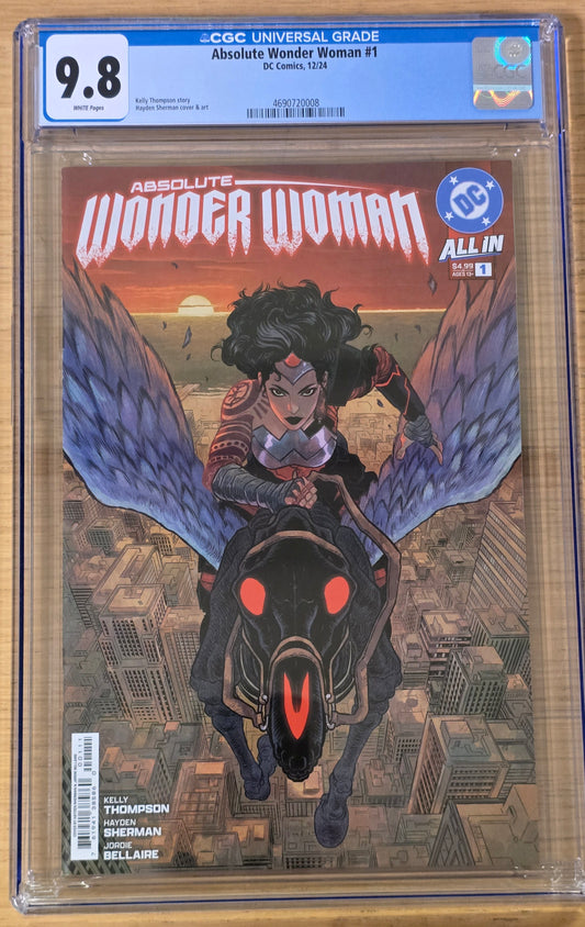 ABSOLUTE WONDER WOMAN #1 CVR A HAYDEN SHERMAN 1ST PRINT CGC 9.8 - SAD LEMON COMICS