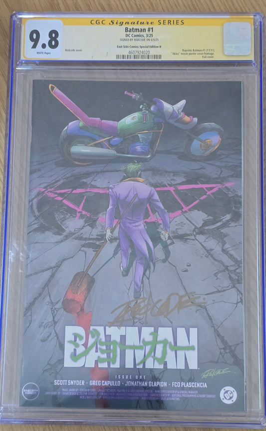BATMAN (NEW 52) #1 REDCODE 'JOKER AKIRA HOMAGE' FOIL VARIANT LIMITED TO 800 COPIES CGC SS 9.8