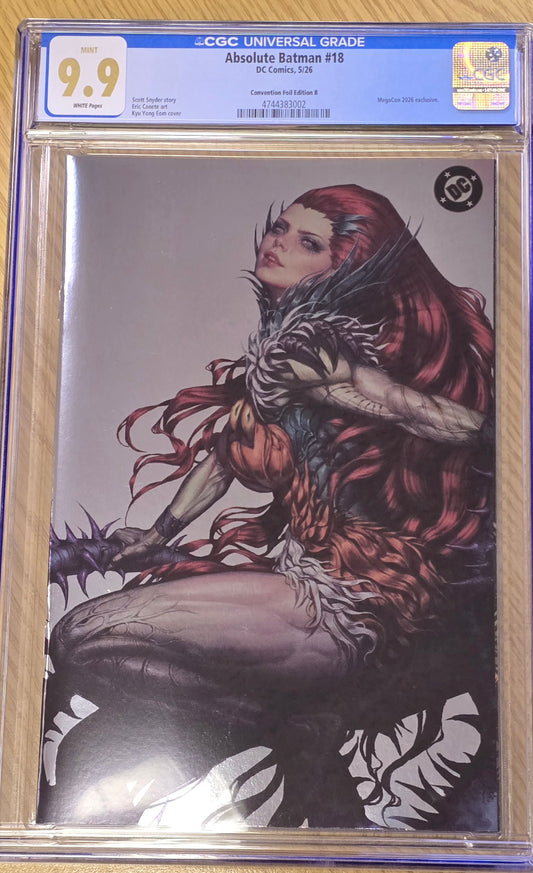 ABSOLUTE BATMAN #18 KYUYONG EOM FOIL VIRGIN MEGACON VARIANT LIMITED TO 1000 COPIES CGC 9.9 - ONLY 2 9.9'S EXIST!!!!