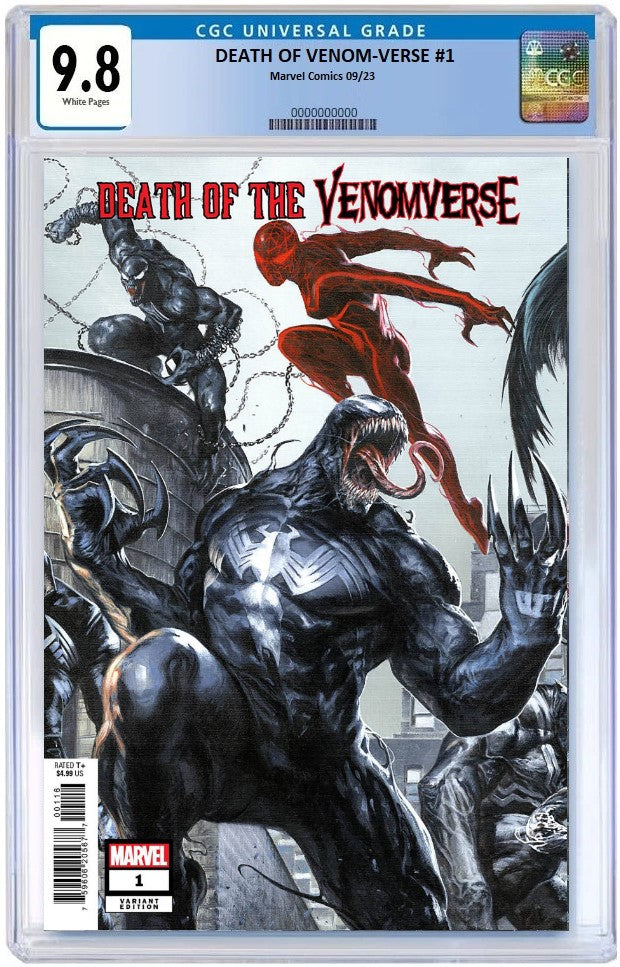 DEATH OF THE VENOMVERSE #1  1:10 DELL'OTTO CONNECTING VARIANT CGC 9.8 PREORDER