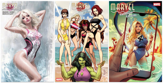 MARVEL SWIMSUIT SPECIAL: BRAND NEW BEACH DAY #1 NATALI SANDERS VARIANT LIMITED TO 1500 COPIES + 1:25 & 1:50 VARIANTS