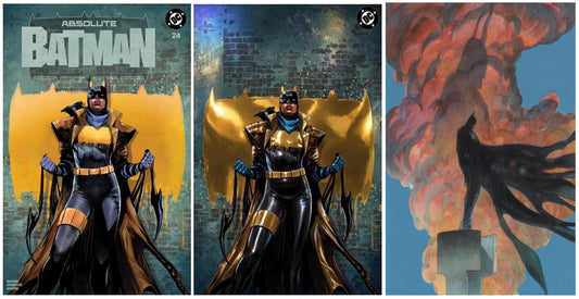ABSOLUTE BATMAN #24 RAFA SANDOVAL TRADE/GOLD FOIL VIRGIN VARIANT SET LIMITED TO 800 SETS + 1:25 VARIANT