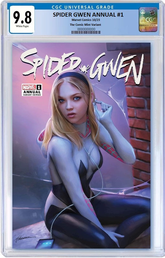 SPIDER-GWEN ANNUAL #1 SHANNON MAER TRADE DRESS VARIANT LIMITED TO 3000 COPIES CGC 9.8 PREORDER