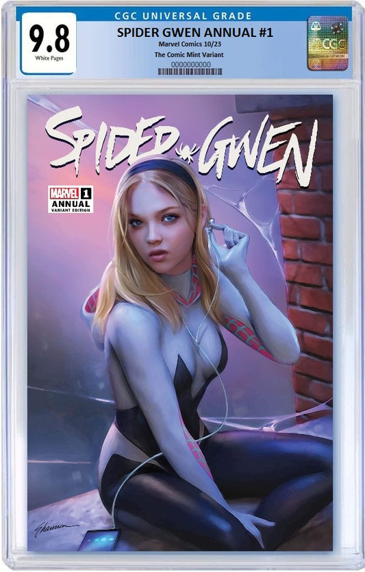 SPIDER-GWEN ANNUAL #1 SHANNON MAER TRADE DRESS VARIANT LIMITED TO 3000 COPIES CGC 9.8 PREORDER