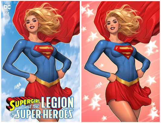 LEGION OF SUPERHEROES #23 DAVID NAKAYAMA SDCC TRADE/VIRGIN FOIL VARIANT SET LIMITED TO 1000 SETS