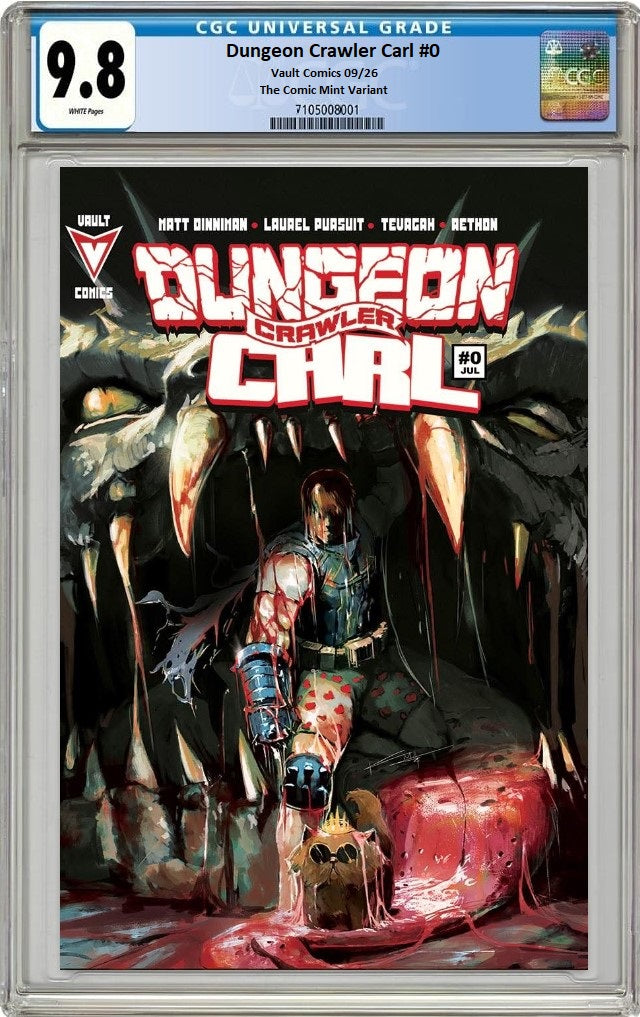 DUNGEON CRAWLER CARL #0 KEVIN MALLQUI VARIANT LIMITED TO 450 COPIES CGC 9.8 PREORDER