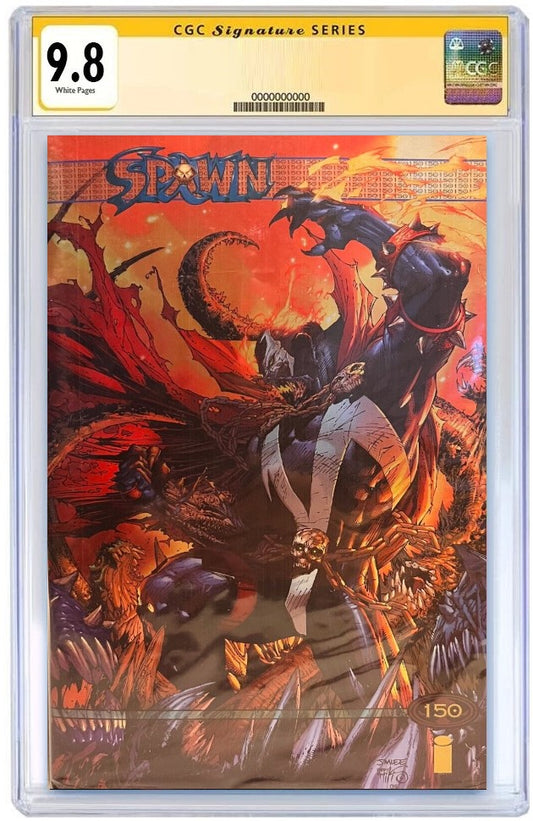 SPAWN #150 JIM LEE FOIL LA MOLE VARIANT LIMITED TO 1000 COPIES CGC SS 9.8 SIGNED BY JIM LEE