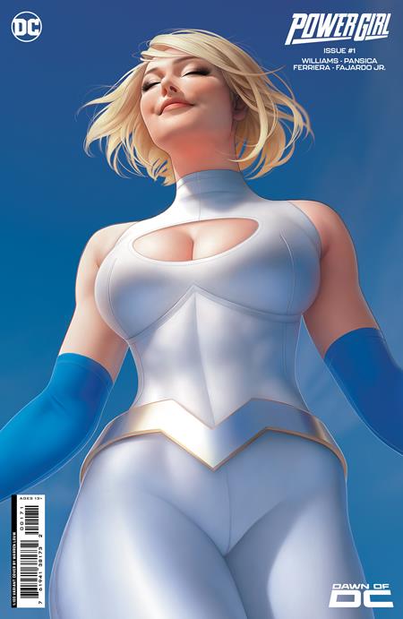 POWER GIRL #1 1:100 WARREN LOUW VARIANT