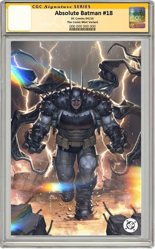 ABSOLUTE BATMAN #18 INHYUK LEE MEGACON SPOT FOIL VIRGIN VARIANT LIMITED TO 800 COPIES CGC REMARK PREORDER
