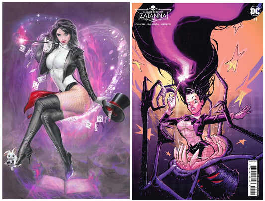 KNIGHT TERRORS ZATANNA #1 NATALI SANDERS FOIL VIRGIN VARIANT LIMITED TO 1000 COPIES + 1:25 VARIANT