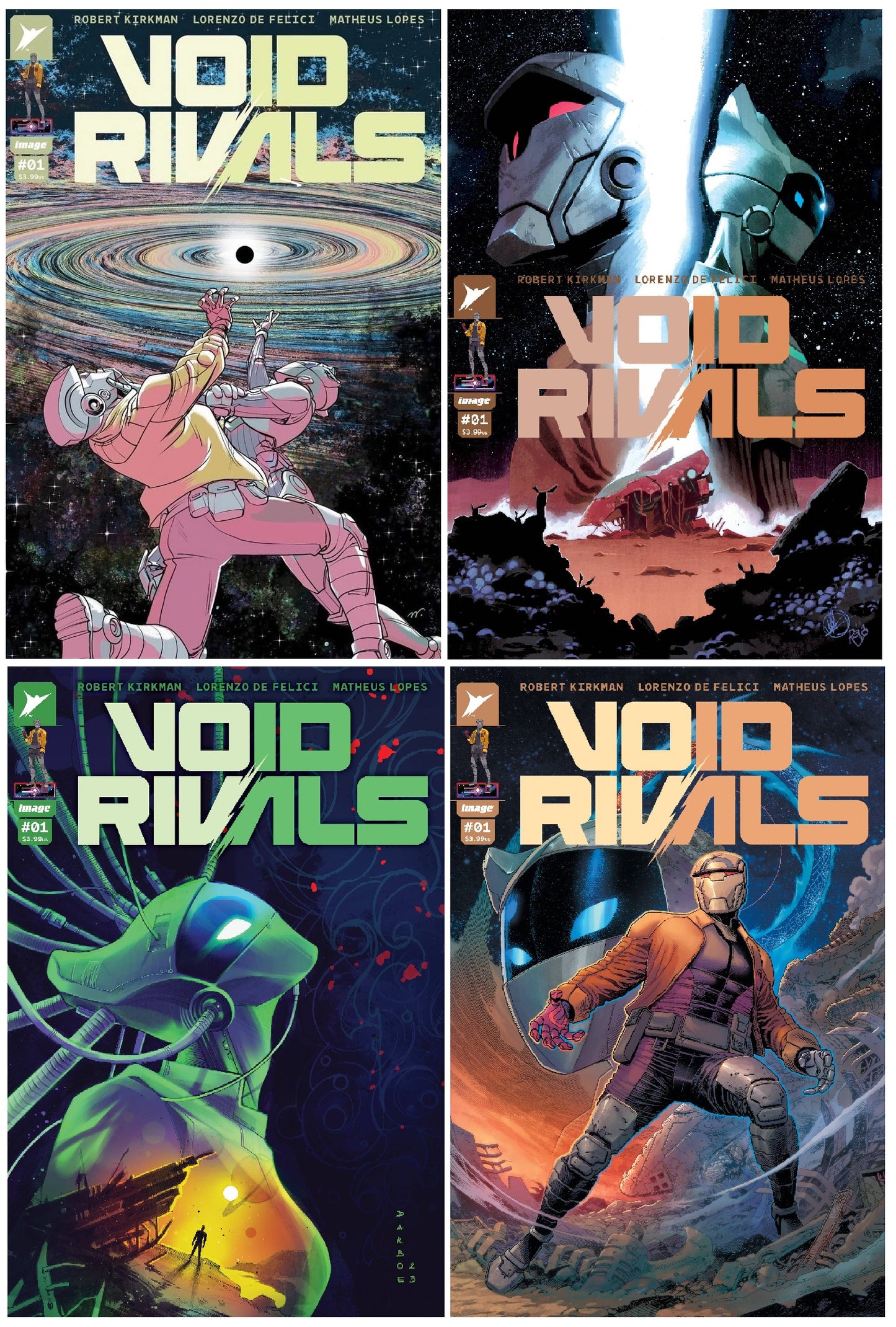 VOID RIVALS #1 MATTHEW ROBERTS VARIANT LIMITED TO 800 COPIES WITH NUMBERED COA + 1:10, 1:25 & 1:50 VARIANT