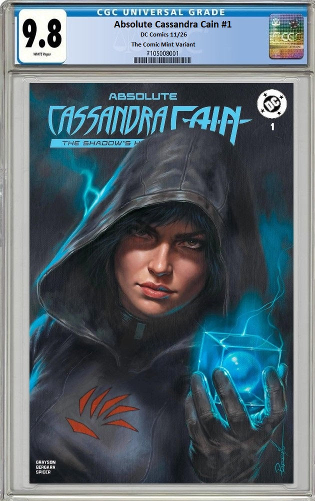 ABSOLUTE CASSANDRA CAIN THE SHADOWS HAND #1 LUCIO PARRILLO VARIANT LIMITED TO 500 COPIES CGC 9.8 PREORDER