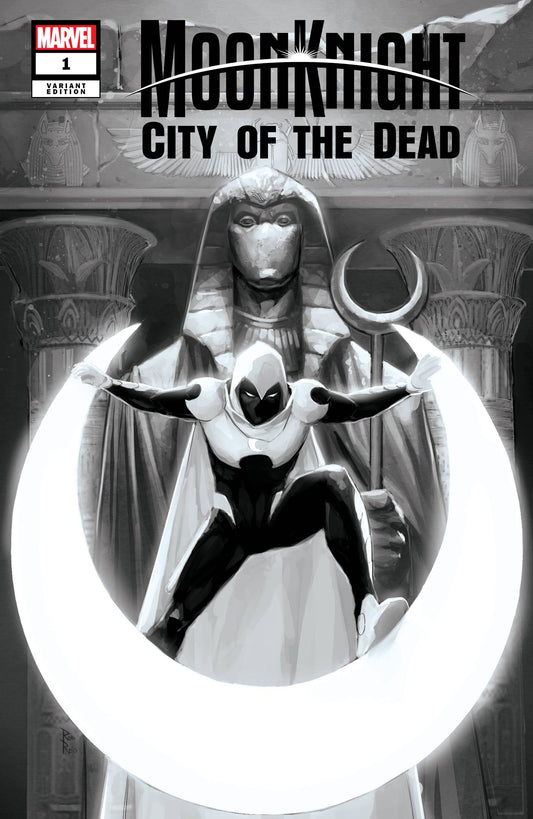 MOON KNIGHT: CITY OF THE DEAD #1 ROD REIS B&W SDCC VARIANT LIMITED TO 3000 COPIES