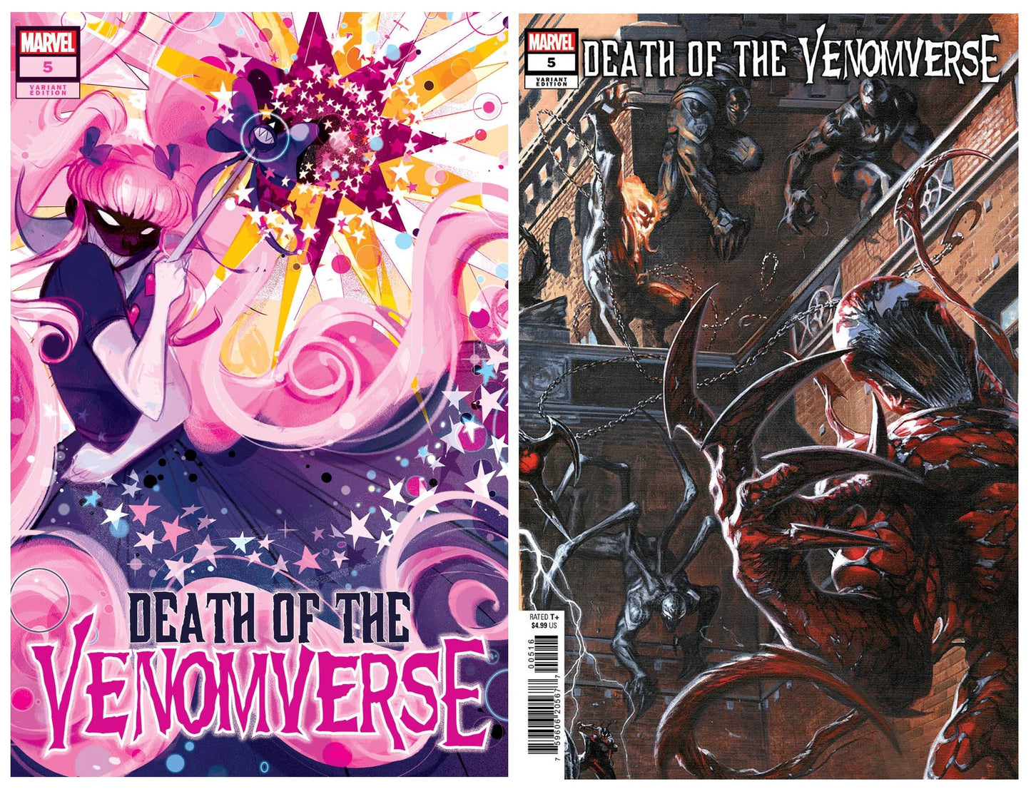 DEATH OF VENOMVERSE #5 NICOLETTA BALDARI VARIANT LIMITED TO 600 COPIES WITH NUMBERED COA + 1:10 VARIANT