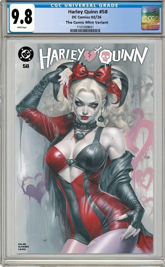 HARLEY QUINN #58 NATALI SANDERS MEGACON VIRGIN VARIANT LIMITED TO 800 COPIES CGC 9.8 PREORDER