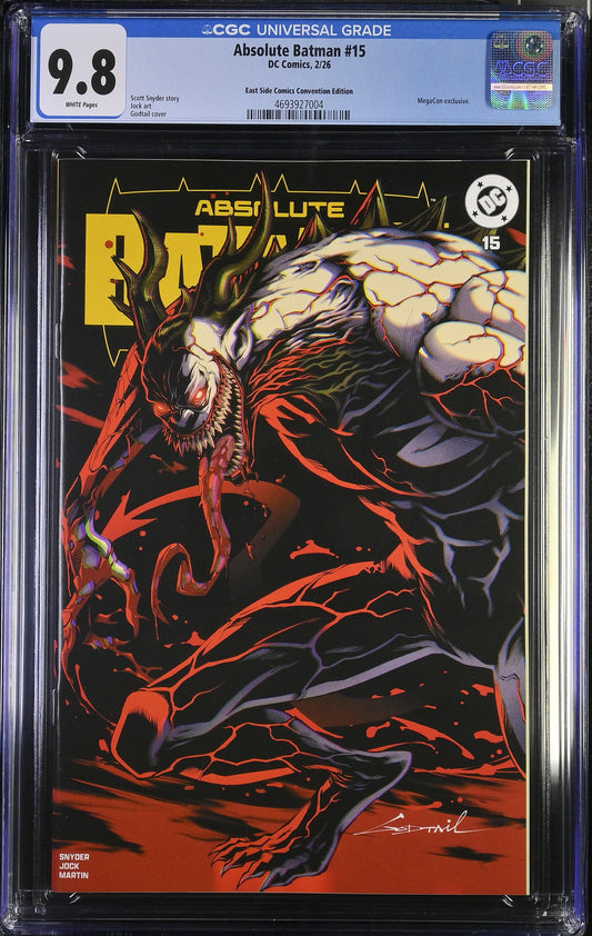 ABSOLUTE BATMAN #15 GODTAIL 'MIDNIGHT GOLD' MEGACON 1ST PRINT VARIANT LIMITED TO 800 COPIES CGC 9.8 PREORDER