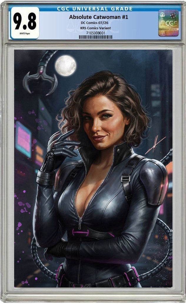 ABSOLUTE CATWOMAN #1 CARLA COHEN SDCC UNMASKED VIRGIN VARIANT LIMITED TO 750 COPIES CGC 9.8 PREORDER