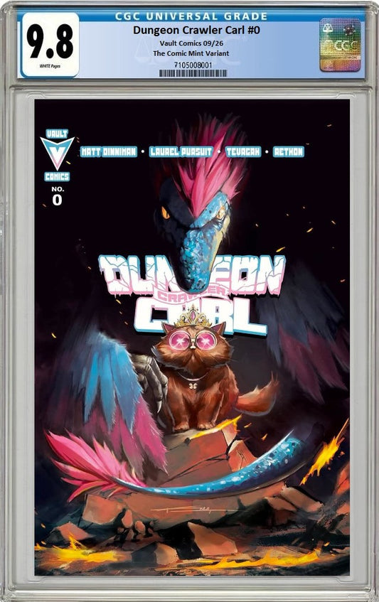 DUNGEON CRAWLER CARL #0 KEVIN MALLQUI VARIANT LIMITED TO 500 COPIES CGC 9.8 PREORDER