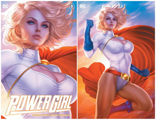 POWER GIRL #1 ARIEL DIAZ TRADE/VIRGIN VARIANT SET LIMITED TO 1000 SETS