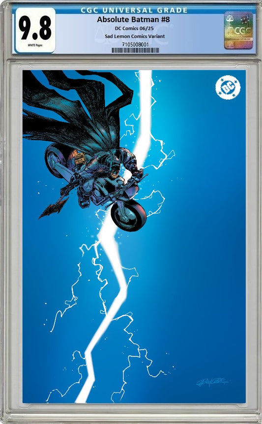 ABSOLUTE BATMAN #8 REDCODE VIRGIN VARIANT LIMITED TO 800 COPIES CGC 9.8 PREORDER