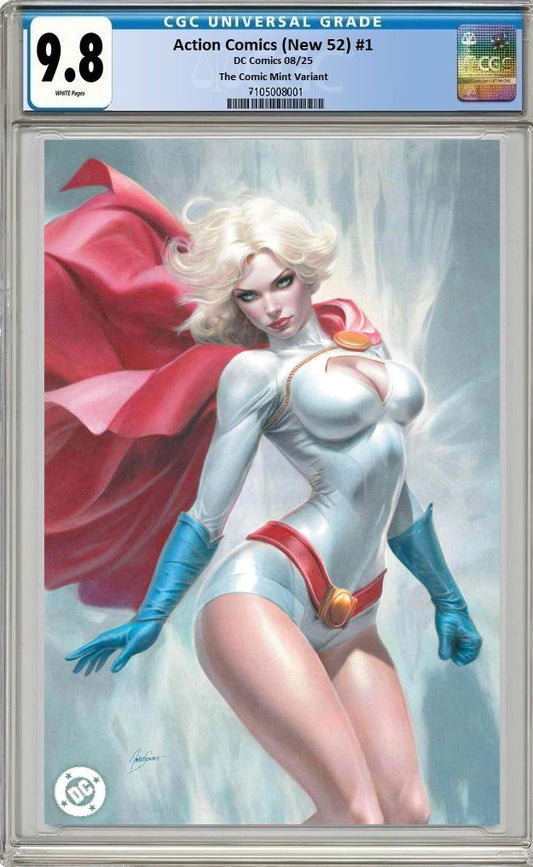 ACTION COMICS (NEW 52) #1 NATALI SANDERS FULL BODY VIRGIN VARIANT LIMITED TO 800 COPIES CGC 9.8 PREORDER