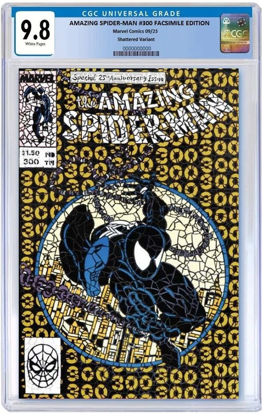 AMAZING SPIDER-MAN #300 FACSIMILE GOLD SHATTERED VARIANT LIMITED TO 3000 COPIES CGC 9.8 PREORDER