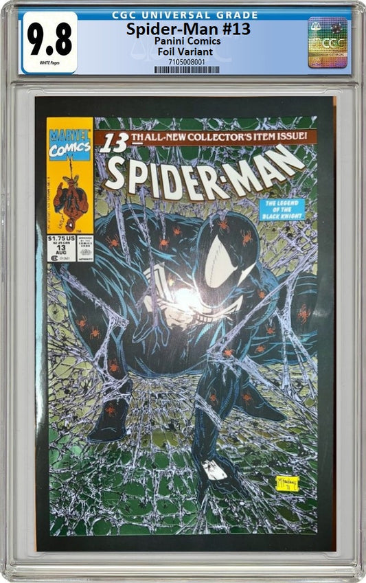 SPIDER-MAN #13 TODD MCFARLANE FOIL VARIANT LIMITED TO 1000 COPIES CGC 9.8 PREORDER