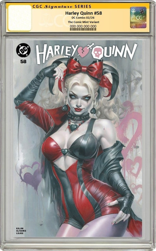 HARLEY QUINN #58 NATALI SANDERS MEGACON VIRGIN VARIANT LIMITED TO 800 COPIES CGC SS PREORDER