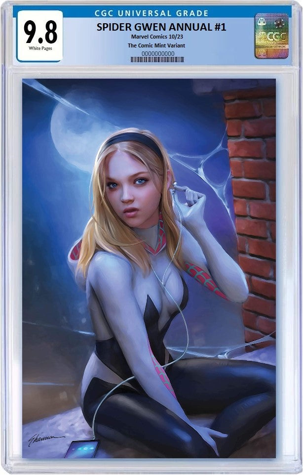 SPIDER-GWEN ANNUAL #1 SHANNON MAER VIRGIN VARIANT LIMITED TO 600 COPIES WITH NUMBERED COA CGC 9.8 PREORDER