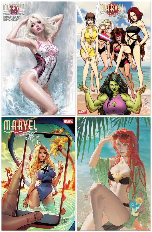 MARVEL SWIMSUIT SPECIAL: BRAND NEW BEACH DAY #1 NATALI SANDERS VARIANT LIMITED TO 1500 COPIES + 1:25, 1:50 & 1:100 VARIANTS