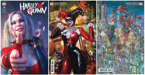 HARLEY QUINN #31 TIAGO DA SILVA TERRIFICON VARIANT LIMITED TO 500 COPIES WITH NUMBERED COA + 1:25 & 1:50 VARIANTS