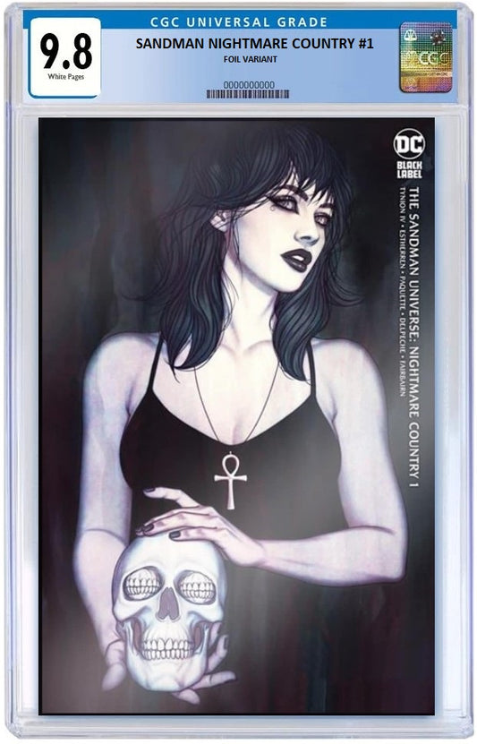 SANDMAN NIGHTMARE COUNTRY #1 JENNY FRISON MEXICAN FOIL LAKE COMO VARIANT LIMITED TO 1000 COPIES CGC 9.8 PREORDER