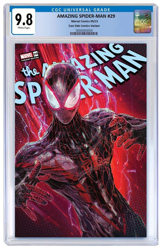 AMAZING SPIDER-MAN #29 JOHN GIANG VARIANT LIMITED TO 800 COPIES WITH NUMBERED COA CGC 9.8 PREORDER