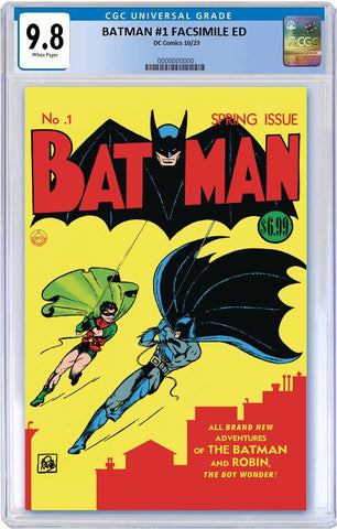 BATMAN #1 FACSIMILE EDITION CVR A BOB KANE & JERRY ROBINSON CGC 9.8 PREORDER