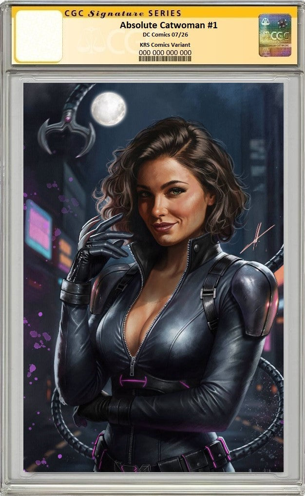 ABSOLUTE CATWOMAN #1 CARLA COHEN SDCC UNMASKED VIRGIN VARIANT LIMITED TO 750 COPIES CGC SS PREORDER