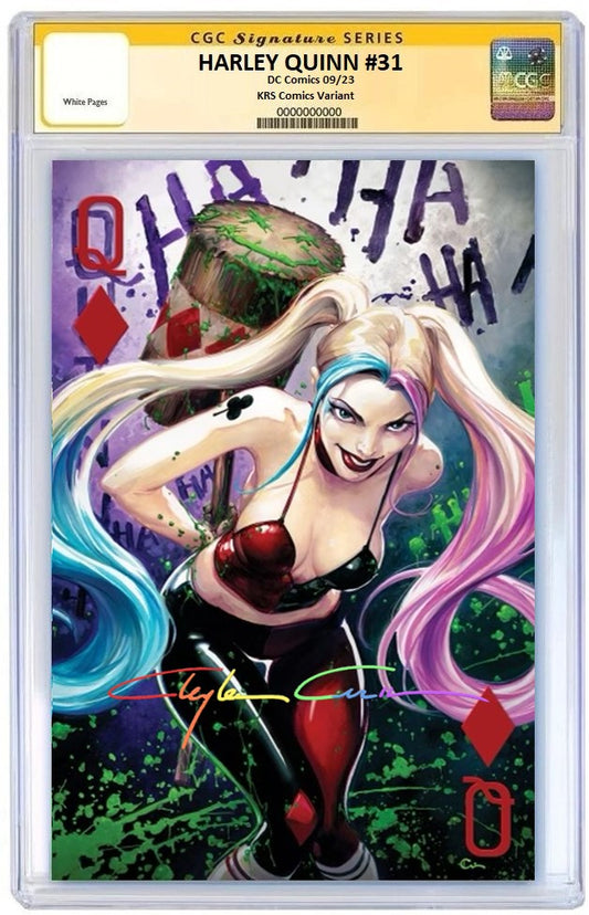 HARLEY QUINN #31 CLAYTON CRAIN VIRGIN VARIANT LIMITED TO 1500 CGC SS INFINITY SIGNED PREORDER