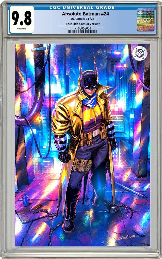 ABSOLUTE BATMAN #24 REDCODE NYCC VIRGIN FOIL VARIANT LIMITED TO 800 COPIES CGC 9.8 PREORDER